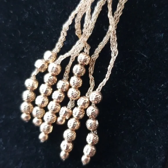 14kt Dangle Earrings - Picture 3 of 4